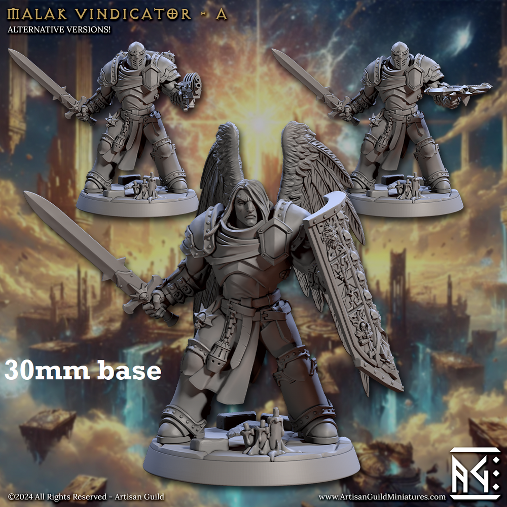 Malak Vindicator: Sculpt A (Male Angel Paladin) (Online Order Only)