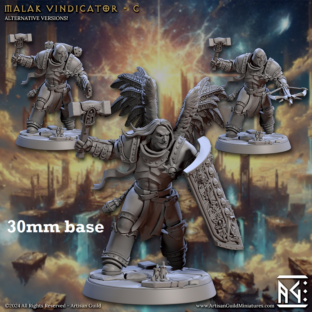 Malak Vindicator: Sculpt C (Male Angel Paladin) (Online Order Only)