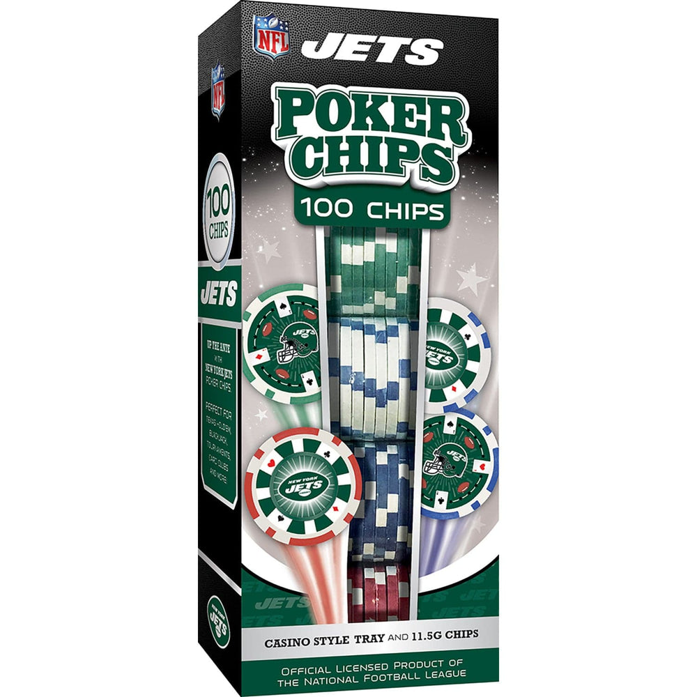 New York Jets 100 Piece Poker Chips (ONLINE ORDER ONLY)