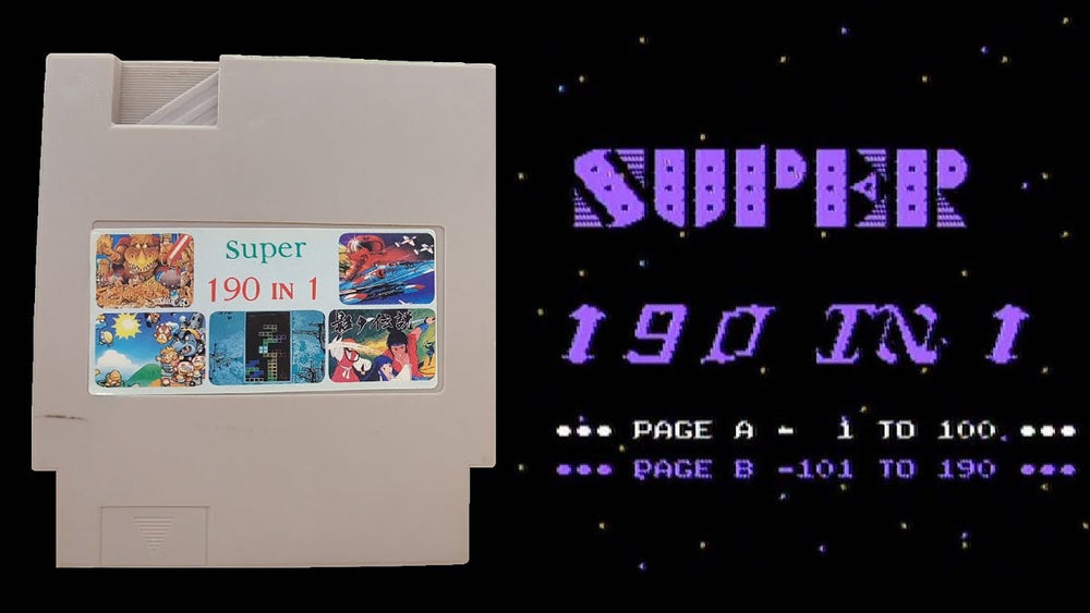 190 in 1 Cartridge (Nintendo NES) (Online Order Only)