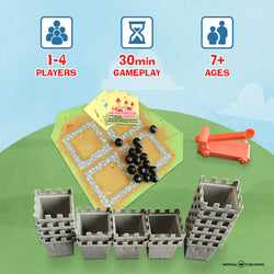 Catapult Castle 1-4 Player Medieval Dexterity Game -