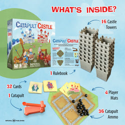 Catapult Castle 1-4 Player Medieval Dexterity Game -