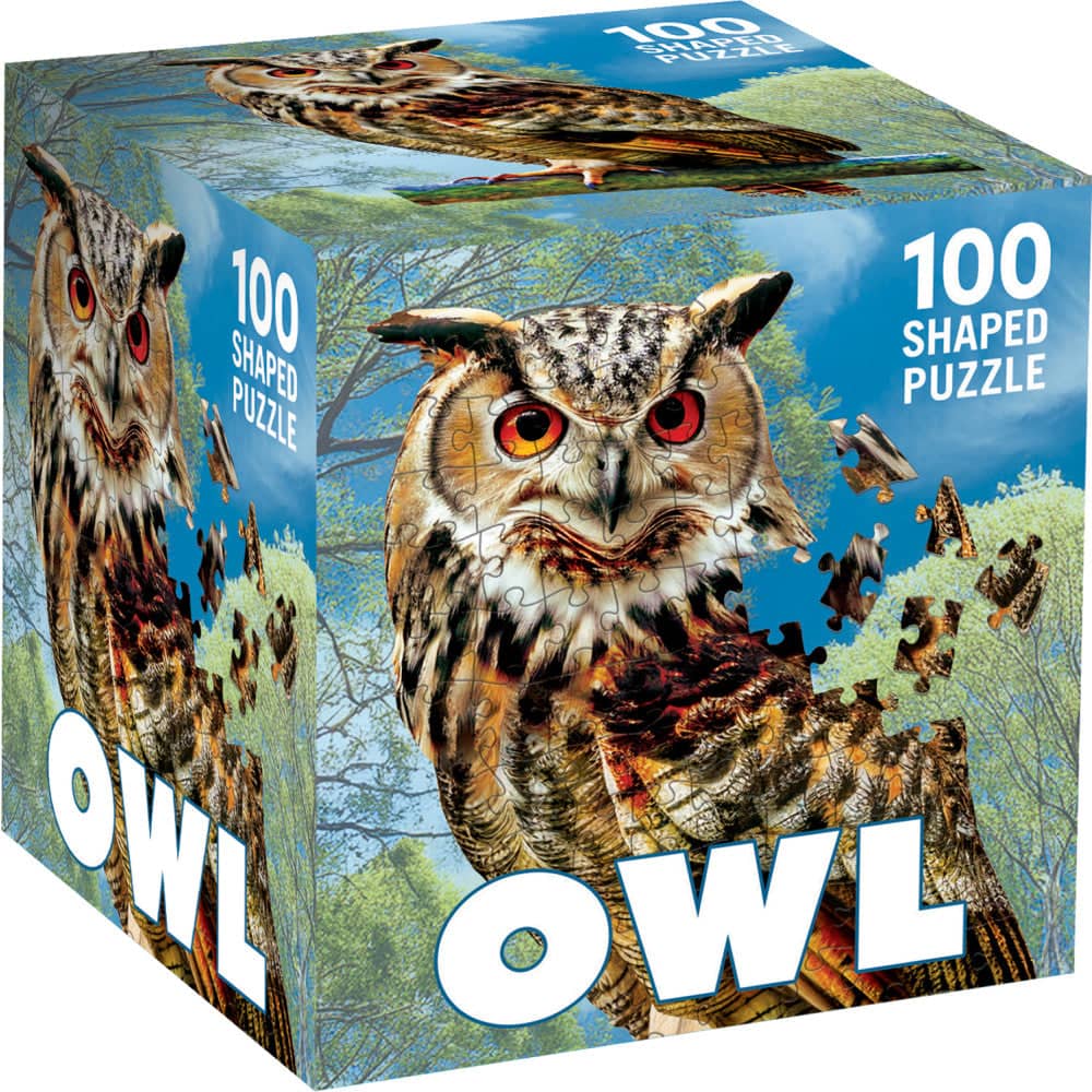 Owl 100 Piece Shaped Jigsaw Puzzle