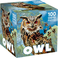 Owl 100 Piece Shaped Jigsaw Puzzle