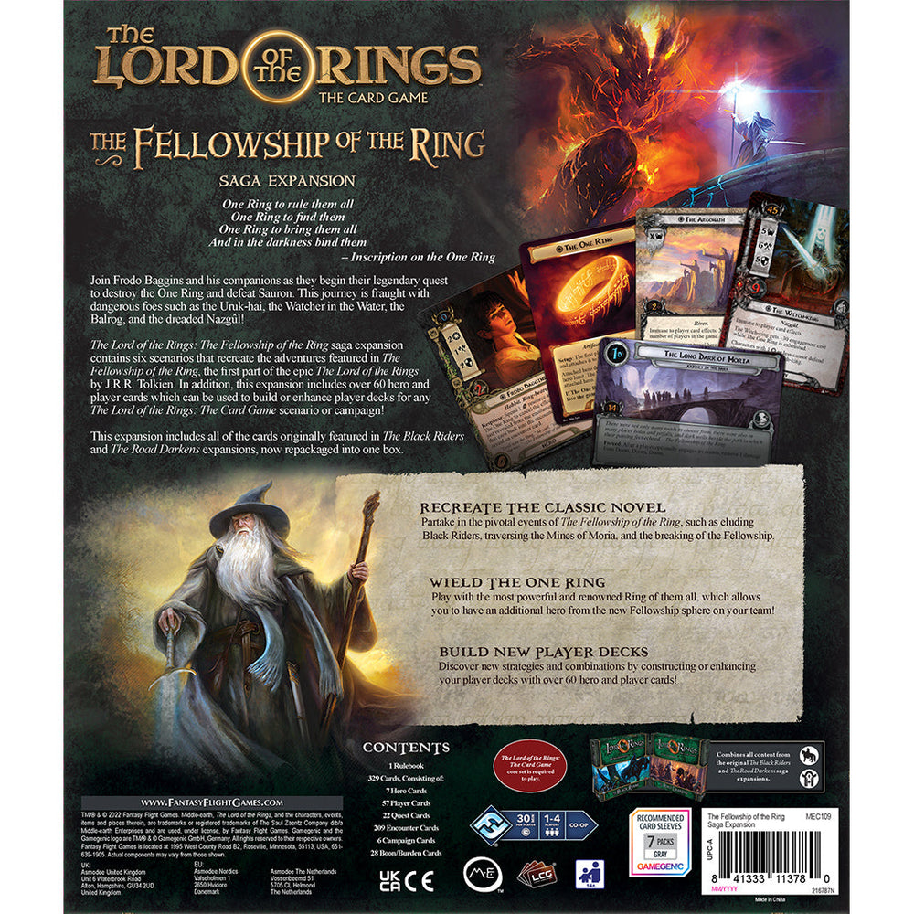 Lord of the Rings LCG: The Fellowship of the Ring Saga Expansion (ONLINE ORDER ONLY)