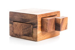 Tricky Drawer - 4 Piece Burr Puzzle In a Box (Online Order Only)