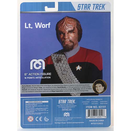 Mego 8 inch Action Figure Star Trek - Select Figure(s) (Online Order Only)
