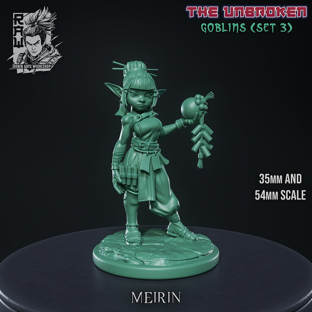 Meirin the Artificer – Goblin Artificer – Resin Tabletop Miniature (ONLINE ORDER ONLY)