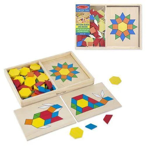 Melissa & Doug - Pattern Blocks And Boards (Online Order Only)