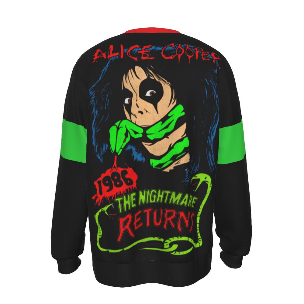 Alice Cooper 1986 Nightmare All Over Print Sweatshirt [] (ONLINE ORDER ONLY)