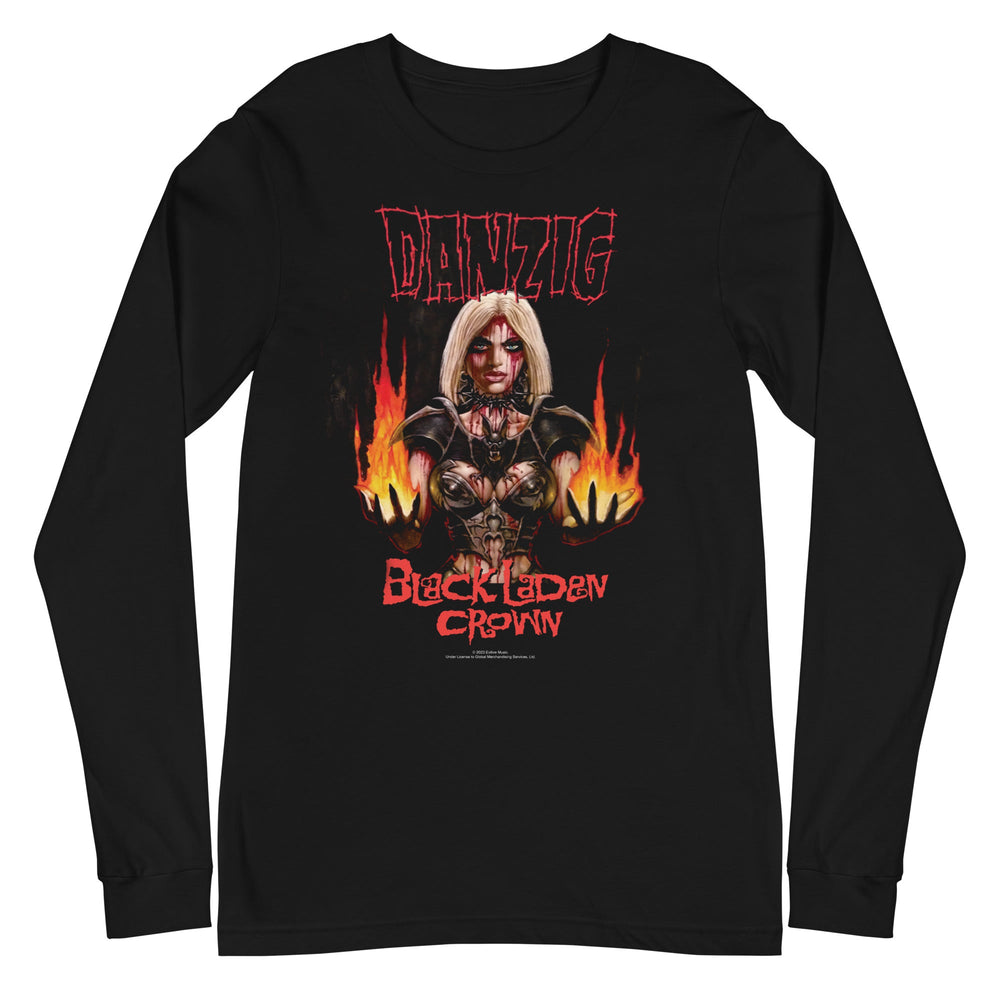 Danzig - Black Laden Crown Long Sleeve T-Shirt [Apparel] (ONLINE ORDER ONLY)