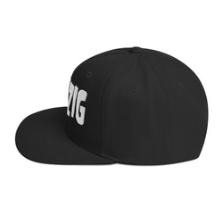 Danzig Classic Logo White Embroidered Snap Back Hat [Apparel] (ONLINE ORDER ONLY)