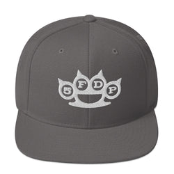 Five Finger Death Punch Grey Knuckles Embroidered Snapback Hat [Apparel] (ONLINE ORDER ONLY)