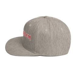 Iron Maiden Classic Logo Grey Embroidered Snap Back Hat [Apparel] (ONLINE ORDER ONLY)