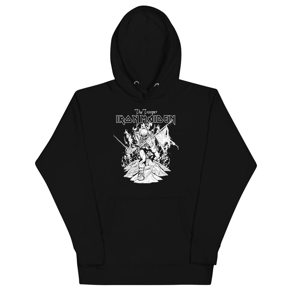 Iron Maiden - Trooper Black and White Hoodie [Apparel] (ONLINE ORDER ONLY)
