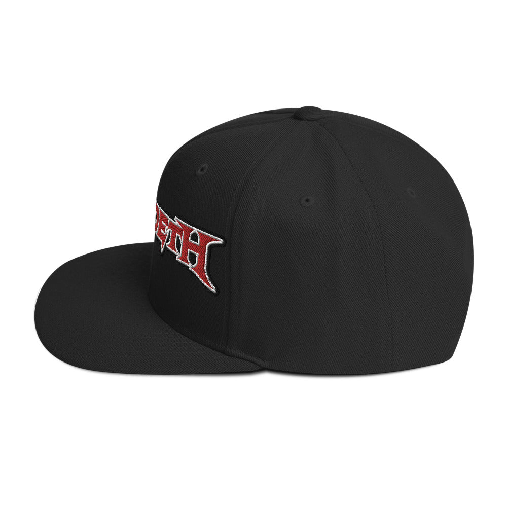 MegaDeth Classic Logo Embroidered Snapback Hat [Apparel] (ONLINE ORDER ONLY)