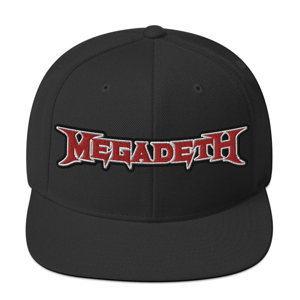 MegaDeth Classic Logo Embroidered Snapback Hat [Apparel] (ONLINE ORDER ONLY)