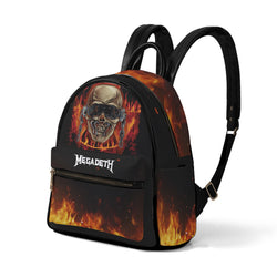 Megadeth Vic Flames Mini-Backpack - Vegan Leather [Backpack] (ONLINE ORDER ONLY)