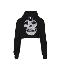 Misfits Classic Skull Women's Cropped Hoodie [] (ONLINE ORDER ONLY)