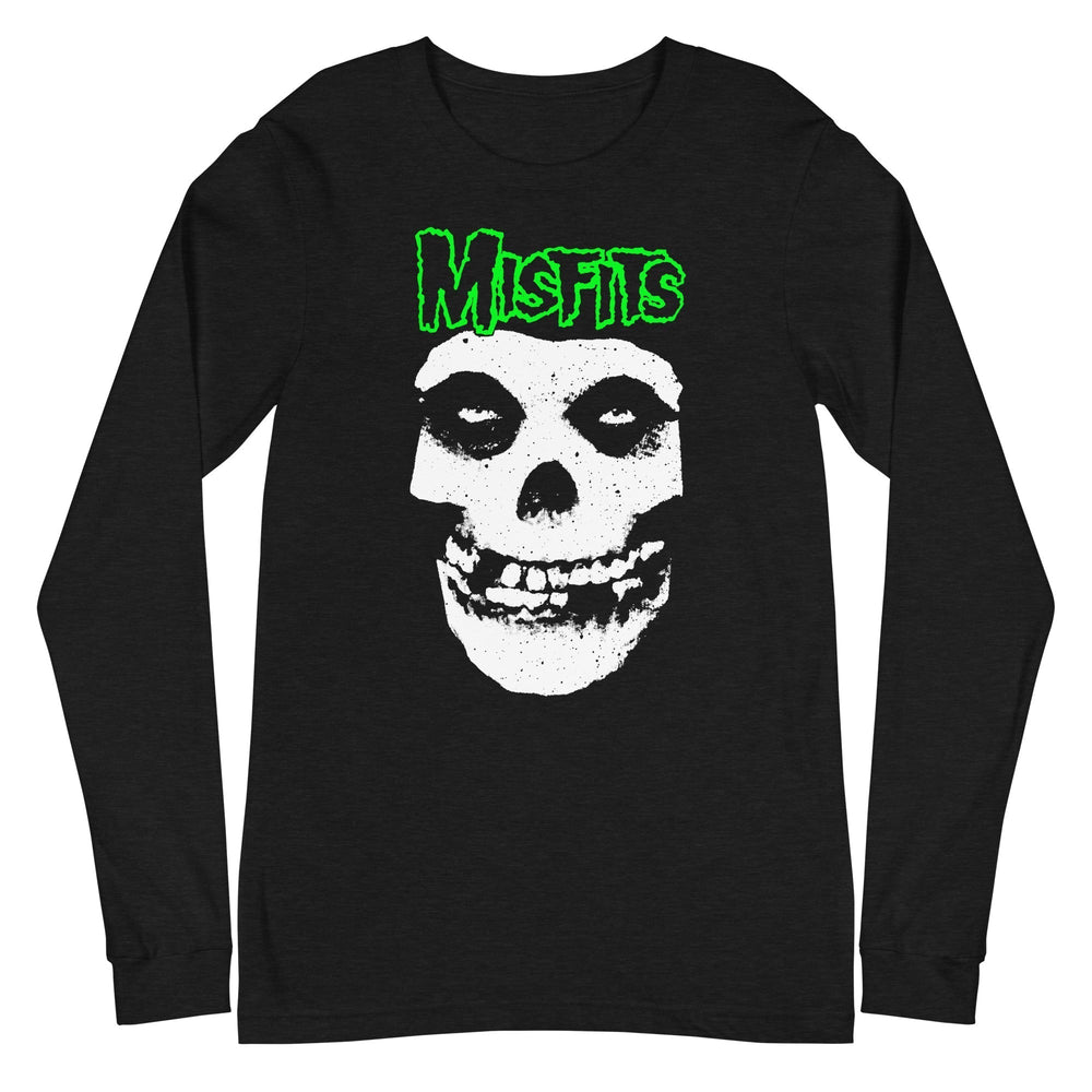 Misfits - Green Skull Long Sleeve T-Shirt [Apparel] (ONLINE ORDER ONLY)