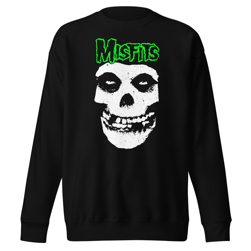 Misfits - Green Skull Sweatshirt [Apparel] (ONLINE ORDER ONLY)