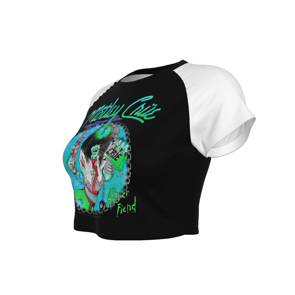 Motley Crue Allister Baseball Women's Crop Top [Apparel] (ONLINE ORDER ONLY)