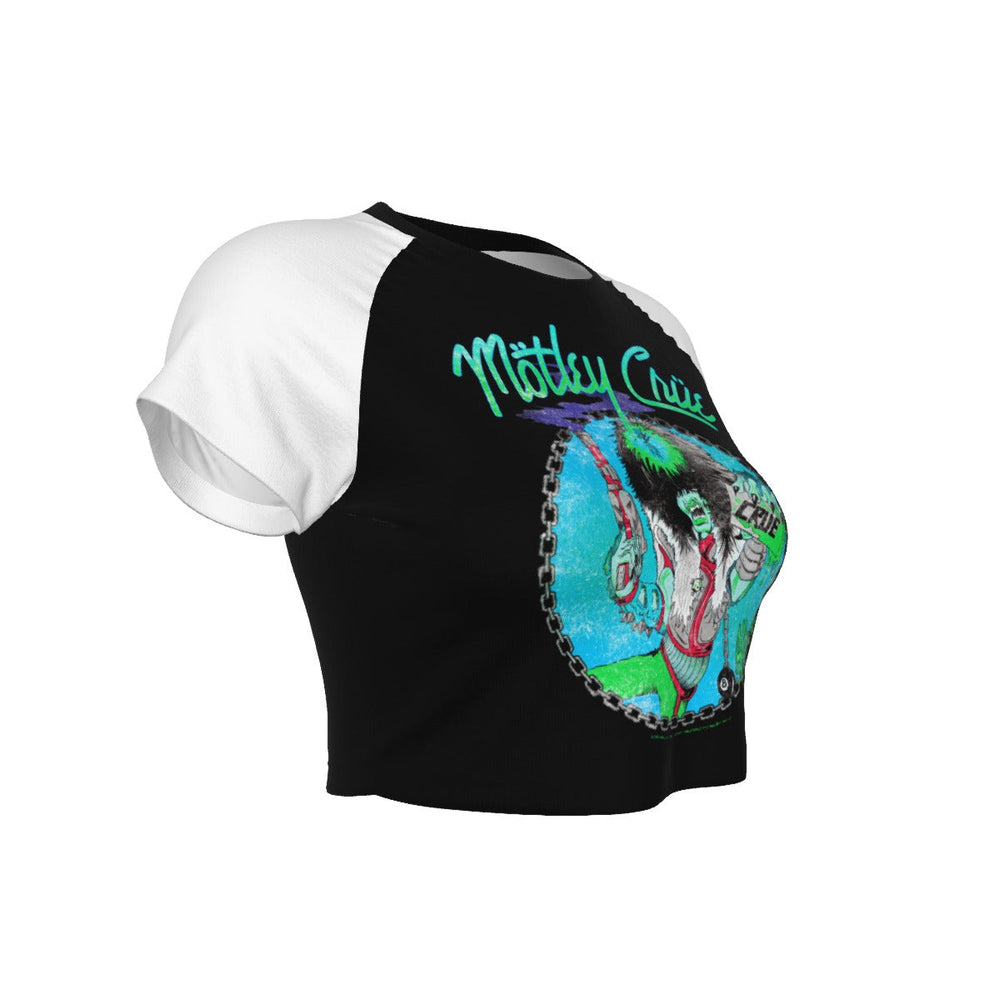 Motley Crue Allister Baseball Women's Crop Top [Apparel] (ONLINE ORDER ONLY)