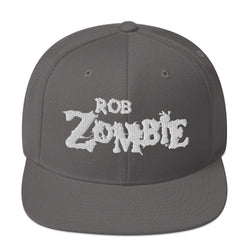 Rob Zombie Classic Logo Grey Embroidered Snap Back Hat [Apparel] (ONLINE ORDER ONLY)