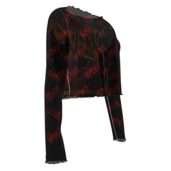 Slayer Patterned Logo Women's Mesh Top [Apparel] (ONLINE ORDER ONLY)
