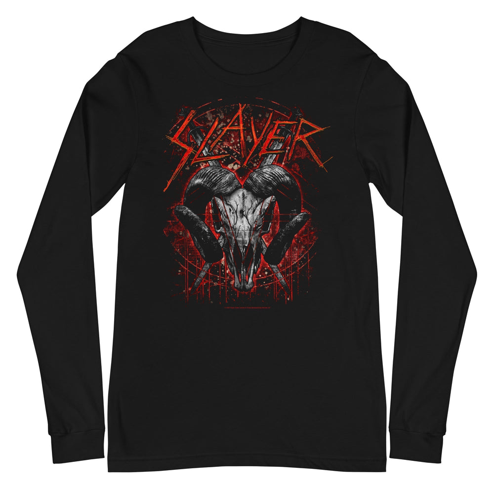 Slayer - Ram's Head Long Sleeve T-Shirt [Apparel] (ONLINE ORDER ONLY)
