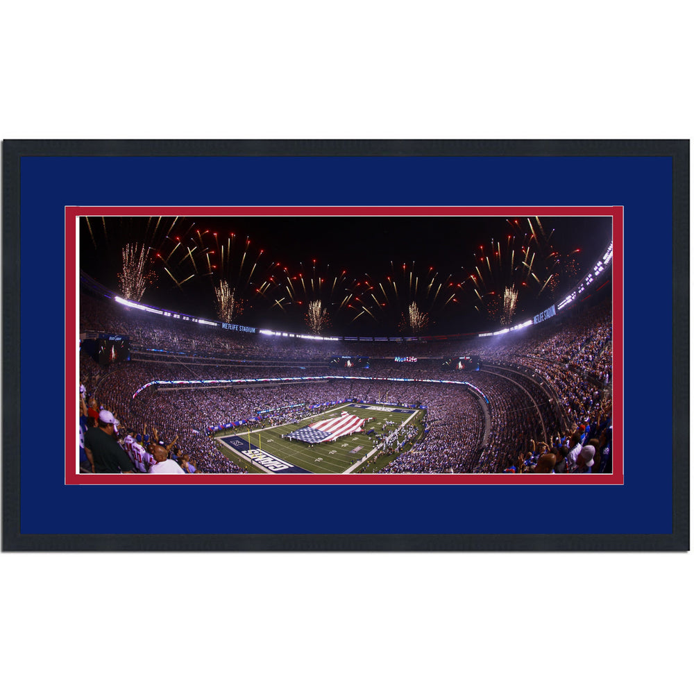 Framed MetLife Stadium New York Giants 16x24 Football Photo Professionally Matted