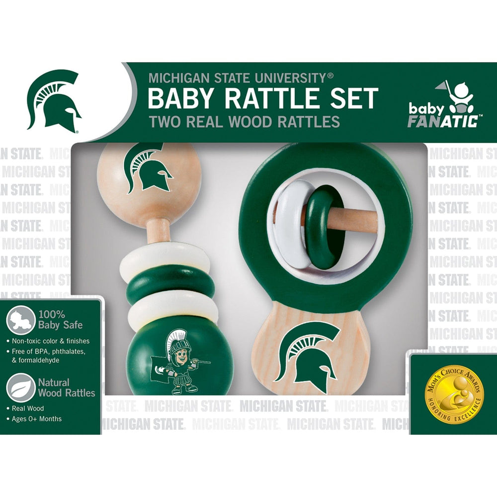 Michigan State Spartans - Baby Rattles 2-Pack (ONLINE ORDER ONLY)