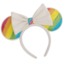 Loungefly: Disney - Sequin Rainbow Minnie Ears Headband (ONLINE ORDER ONLY)