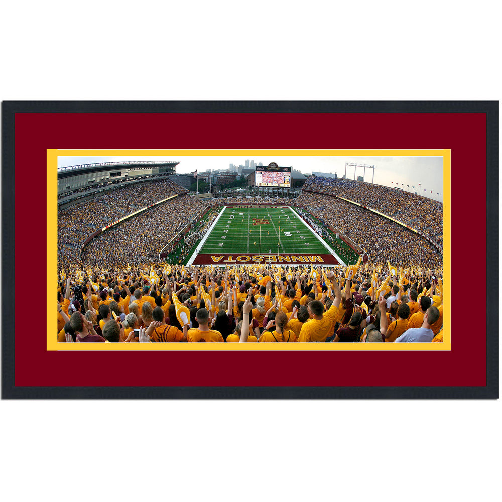 Framed Huntington Bank Stadium Minnesota Golden Gophers 16x24 NCAA Football Photo Professionally Matted (ONLINE ORDER ONLY)