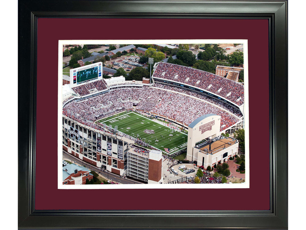 Framed Davis Wade Stadium Mississippi State Bulldogs 11"x14" NCAA Football Photo Professionally Matted (ONLINE ORDER ONLY)