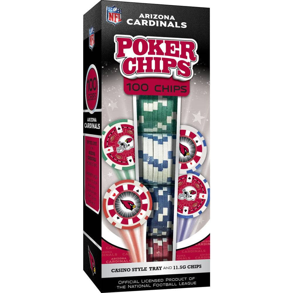 Arizona Cardinals 100 Piece Poker Chips (ONLINE ORDER ONLY)