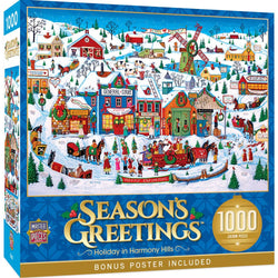 Season's Greetings - Holiday in Harmony Hills 1000 Piece Jigsaw Puzzle