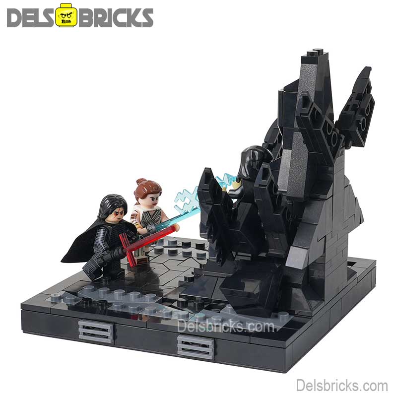 Star Wars Palpatine's Throne Rey & Kylo Ren Lego Minifigures Custom Toys (ONLINE ORDER ONLY)