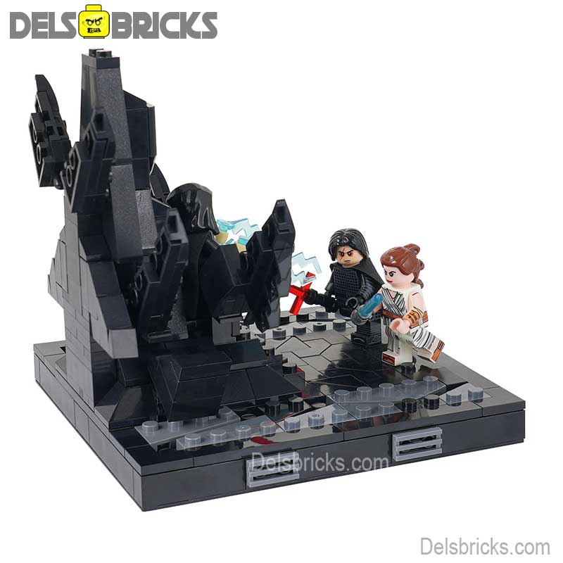 Star Wars Palpatine's Throne Rey & Kylo Ren Lego Minifigures Custom Toys (ONLINE ORDER ONLY)