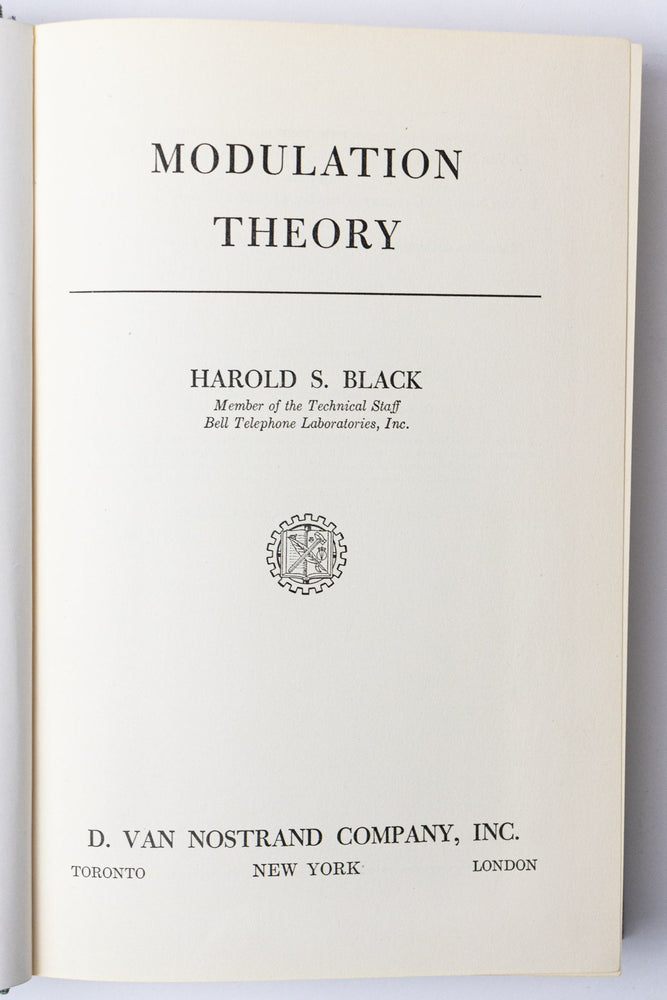 Modulation Theory (ONLINE ORDER ONLY)