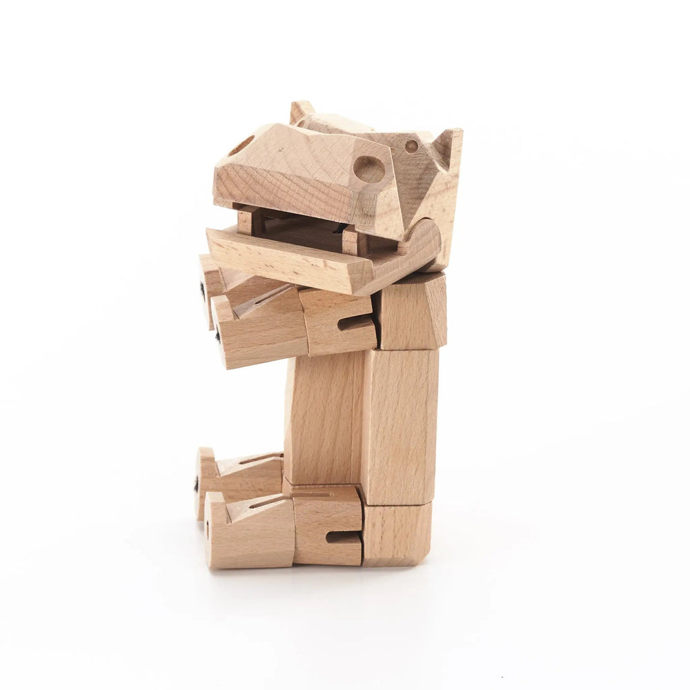 Modern Wooden Hippo Decor – Interactive Puzzle & Art Piece (ONLINE ORDER ONLY)