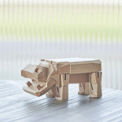 Modern Wooden Hippo Decor – Interactive Puzzle & Art Piece (ONLINE ORDER ONLY)