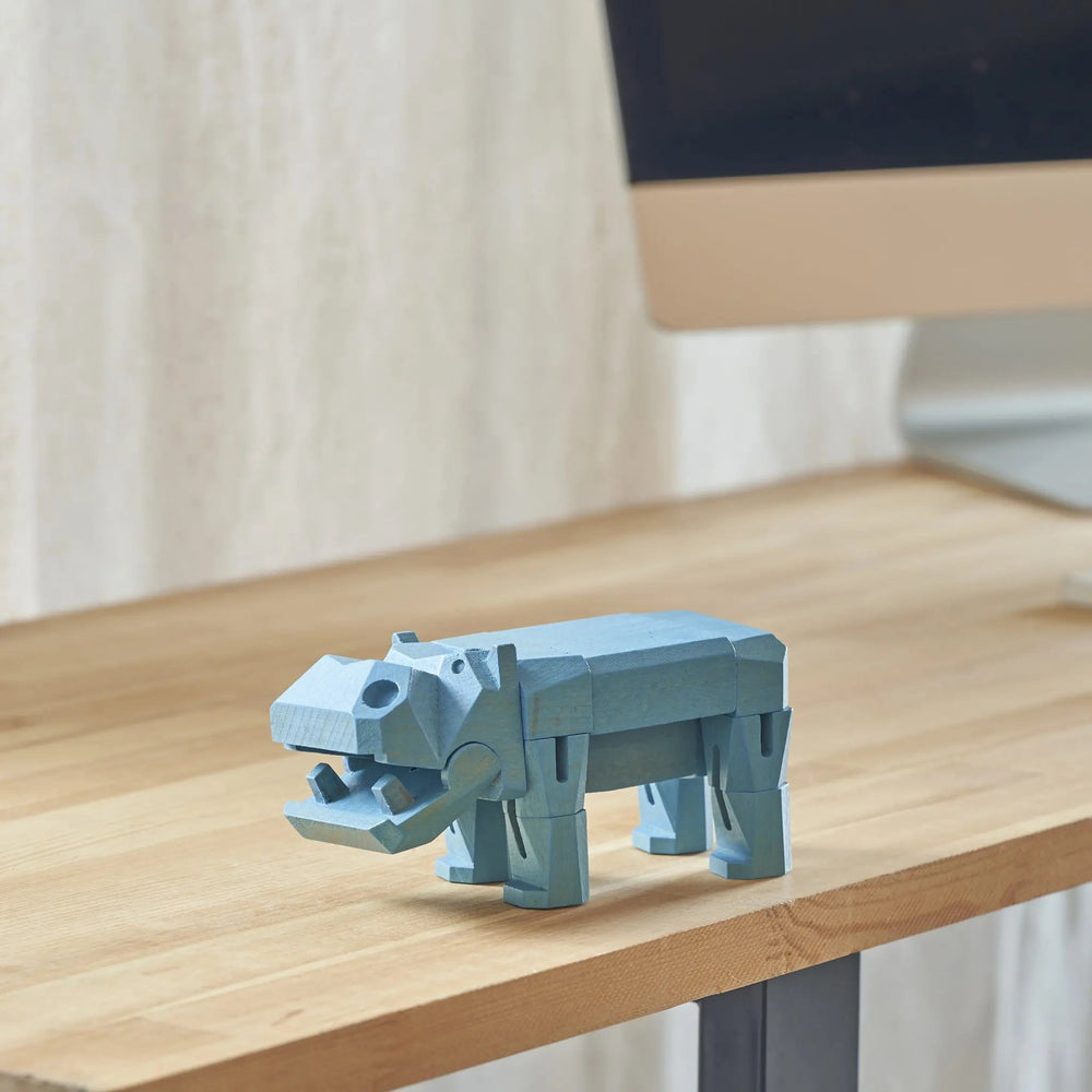 Modern Wooden Hippo Decor – Interactive Puzzle & Art Piece (ONLINE ORDER ONLY)