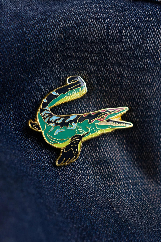 Mosasaurus Enamel Pin (Mosasaurus hoffmanni)