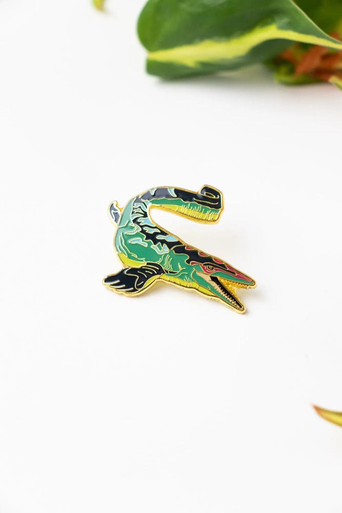 Mosasaurus Enamel Pin (Mosasaurus hoffmanni)