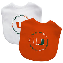 Miami Hurricanes - Baby Bibs 2-Pack (ONLINE ORDER ONLY)