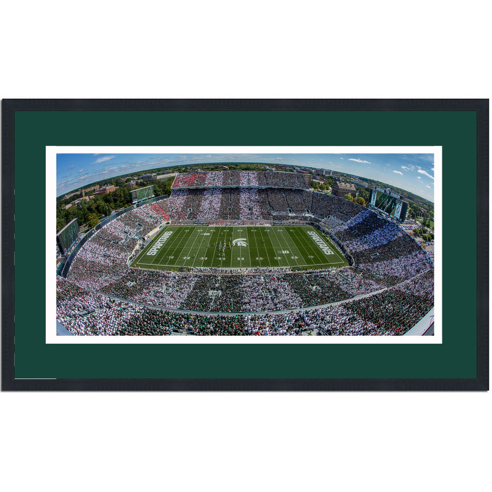Framed Spartan Stadium Michigan State Spartans 16x24 NCAA Football Photo Professionally Matted (ONLINE ORDER ONLY)