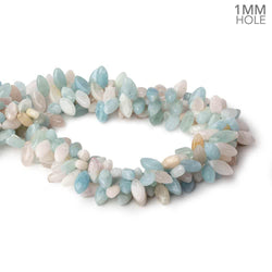 Multi Beryl top drilled plain marquise beads 16 inch 86 large hole beads A