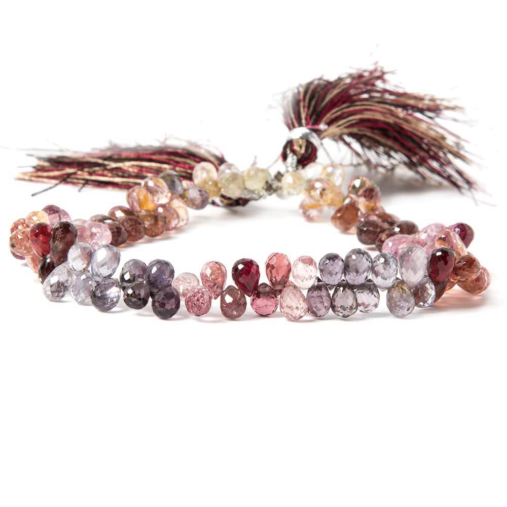4x6mm Multi Color Spinel Faceted Tear Drop Briolette (ONLINE ORDER ONLY)