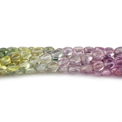 3-4.5mm Multi Color Madagascar Sapphire plain nuggets 18 inch 120 beads (ONLINE ORDER ONLY)